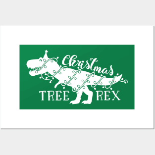 Christmas Tree Rex Posters and Art